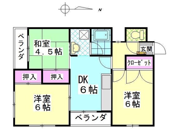 Ｃｒｅａｔｉｏｎ21の物件間取画像